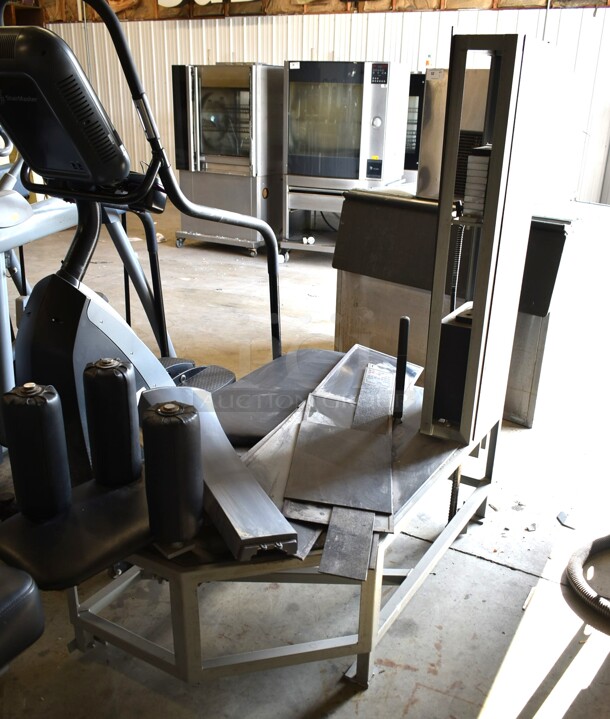 MedX Metal Commercial Floor Style Torso Flexion Rehabilitative Exercise Machine. - Image 6 of 7