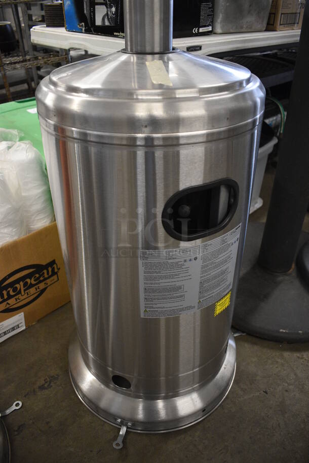 Hampton Bay Model NCZH-G-SS Metal Commercial Floor Style Propane Gas Patio Heater. 48,000 BTU. 32x32x89 - Image 3 of 5