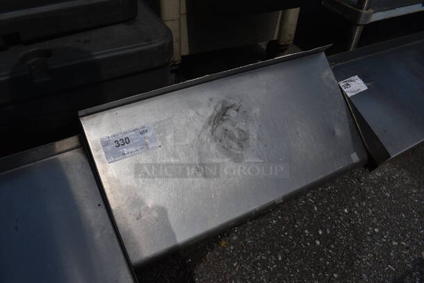 Stainless Steel Commercial Wall Mount Shelf w/ Brackets. 24x12x12 - Image 4 of 4