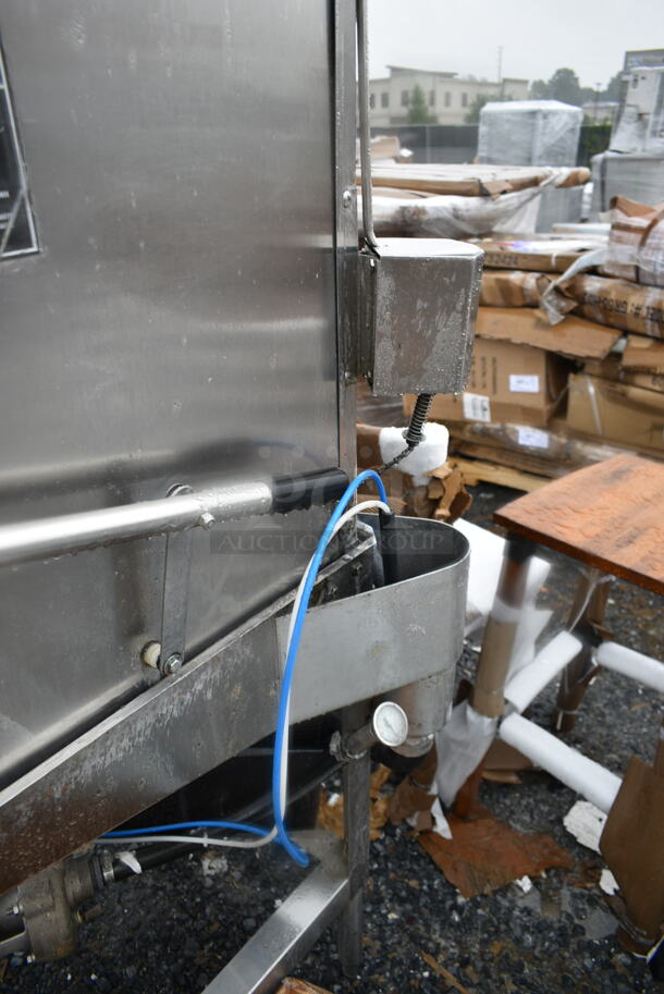 CMA EC-2 Stainless Steel Commercial Corner Pass Through Dishwasher. 120 Volts, 1 Phase.  - Image 8 of 12