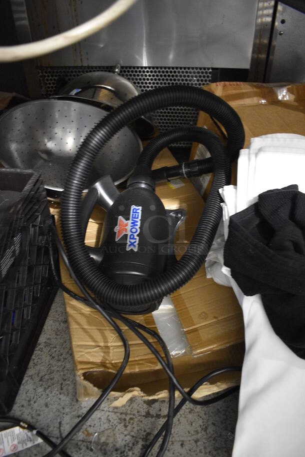ALL ONE MONEY! Lot of Various Items Including Xpower Vacuum, Metal Rapid Cook Oven Paddles - Image 3 of 6