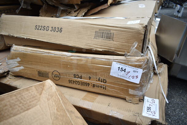 Box of 4 BRAND NEW SCRATCH AND DENT! Regency 460EG2436 24" x 36" NSF Green Epoxy Wire Shelf. May Be Missing Pieces.  - Image 2 of 3