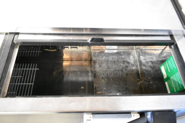 Turbo Air TBC-65SB Metal Commercial Back Bar Bottle Cooler w/ 2 Sliding Lids on Commercial Casters. 115 Volts, 1 Phase. Tested and Powers On But Does Not Get Cold - Image 5 of 6