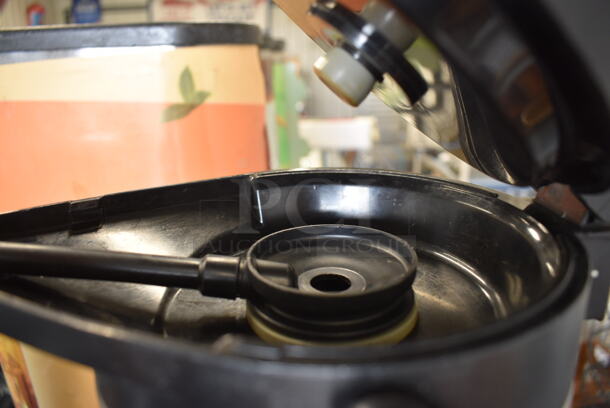 Black Metal Countertop Air Pot Rack w/ 2 Bunn Stainless Steel Air Pots. 7.5x24x14 - Image 4 of 5