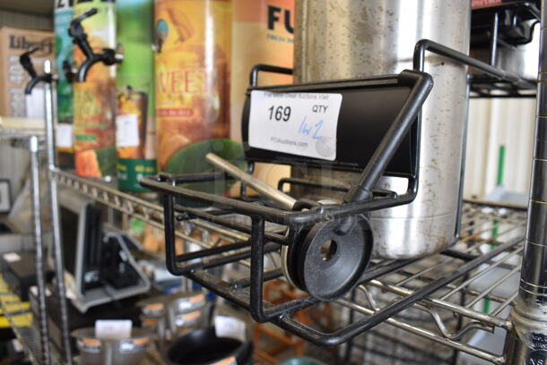 Black Metal Countertop Air Pot Rack w/ 2 Bunn Stainless Steel Air Pots. 7.5x24x14 - Image 5 of 5