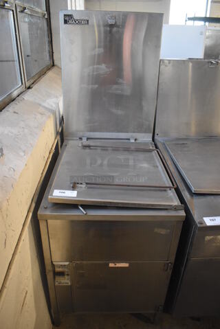 Baxter SP155G-M1826 Stainless Steel Commercial Natural Gas Powered Donut Fryer. 25x40x67