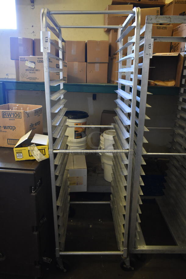 Metal Commercial Pan Transport Rack on Commercial Casters. (hallway) - Image 1 of 3