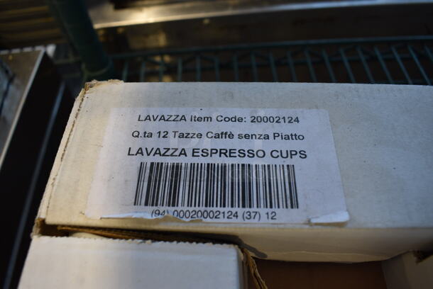 3 Various Boxes of White Ceramic Dishes; 6 White Ceramic Mugs, 12 Lavazza White Ceramic Mugs and 12 White Ceramic Saucers. Includes 5x5x1. 3 Times Your Bid! - Image 4 of 6