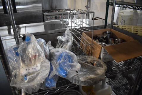 ALL ONE MONEY! Tier Lot of Various Items Including Metal Pieces and Cleaning Brushes