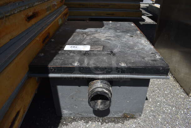 Metal Commercial Grease Trap. 18x27x11