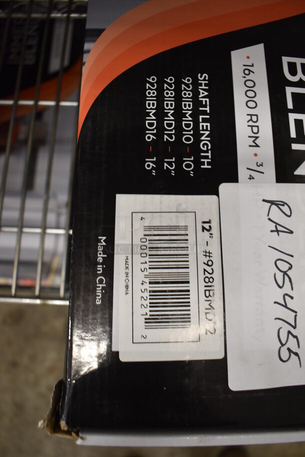 BRAND NEW SCRATCH AND DENT! AvaMix 928IBMD12 Stainless Steel Commercial 12" Shaft Immersion Blender. 120 Volts, 1 Phase. Tested and Working! - Image 7 of 7