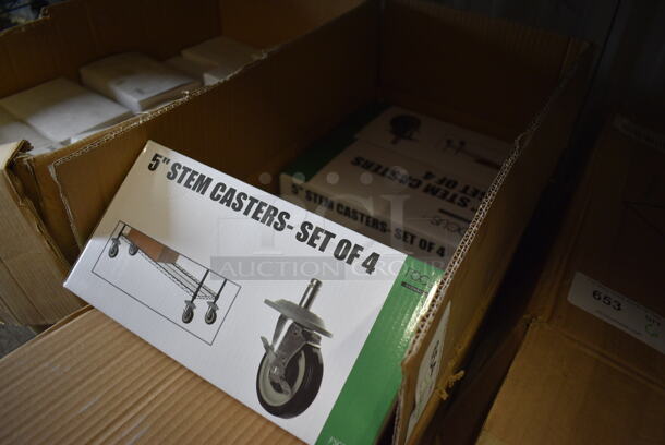 4 BRAND NEW IN BOX! Sets of 4 Commercial Casters. 4 Times Your Bid! - Image 2 of 3