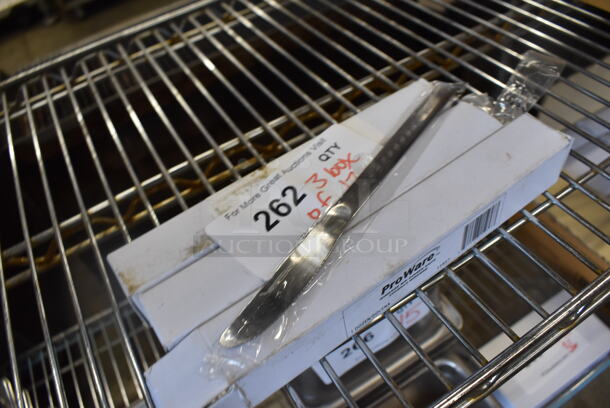 3 BRAND NEW Boxes of 12 ProWare 15957 Windsor MW Dinner Knives. 8". 3 Times Your Bid! - Image 3 of 3