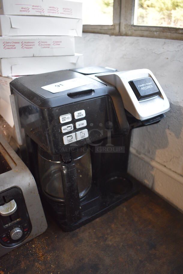 Hamilton Beach Countertop Single Cup Coffee Machine. 12x11x14 - Image 2 of 4
