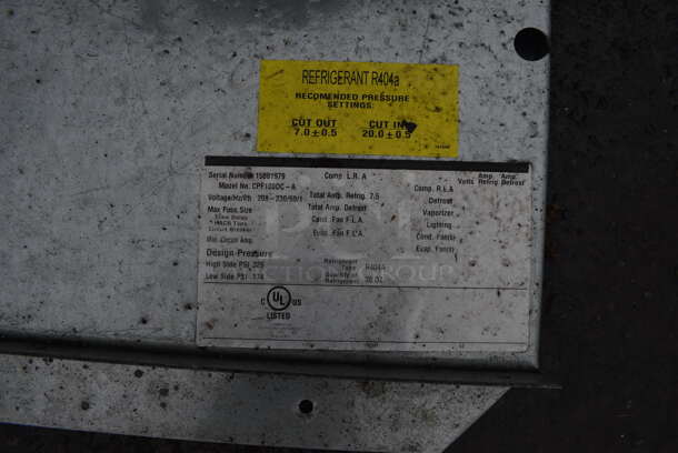 Norlake 6'x6'x7.5' SELF CONTAINED Walk In Freezer Box w/ Floor, Copeland Model RFT42C1E-PFV-102 Compressor and Norlake Model CPF100DC-A Condenser. Picture of the Unit Before Removal Is Included In the Listing. 208-230 Volts, 1 Phase. - Image 4 of 8