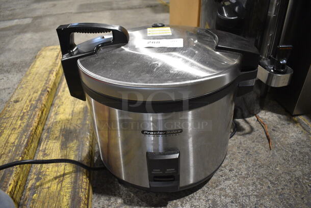 Proctor Silex Stainless Steel Commercial Countertop Rice Cooker. 19x16x17