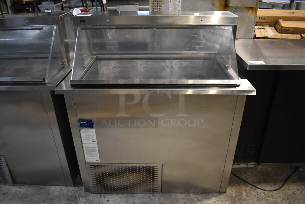 C Nelson BD6DIP-RIT Stainless Steel Commercial Floor Style Ice Cream Dipping Cabinet. 115 Volts, 1 Phase. 49x32x51. Tested and Working!