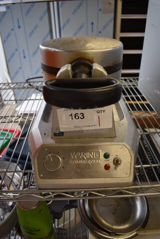 Waring WW180 Metal Countertop Rotary Waffle Maker. 120 Volts, 1 Phase. 9.5x17x9