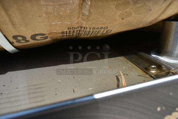 4 BRAND NEW SCRATCH AND DENT! Items Including 60671 Unit, Regency 600TB1848G 18" x 48" 18-Gauge 304 Stainless Steel Commercial Work Table with 4" Backsplash and Galvanized Undershelf, Regency 600MT2424G 24" x 24" 18-Gauge Stainless Steel Mixer Table with Galvanized Legs and Undershelf. May Be Missing Pieces. 4 Times Your Bid!  - Image 5 of 7
