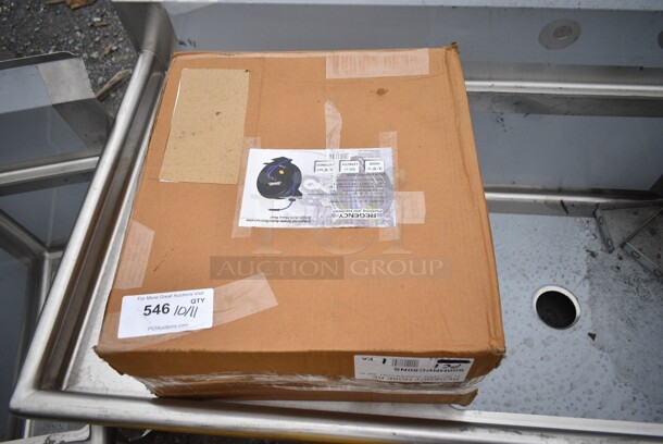 BRAND NEW SCRATCH AND DENT! Regency 600HRPC50NS Open Powder-Coated Steel Hose Reel with 50' Hose - Image 2 of 4