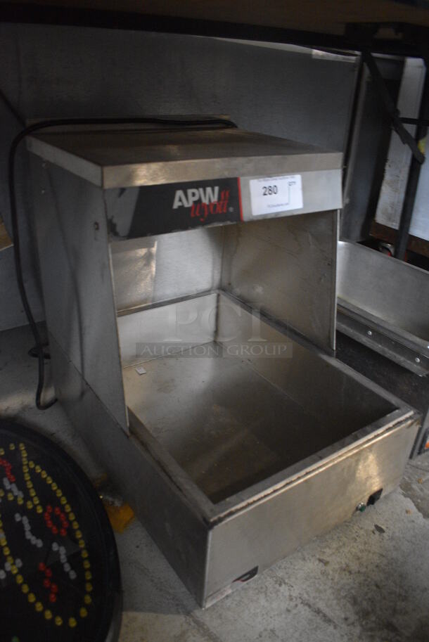 APW Wyott Stainless Steel Commercial Countertop Dumping Station. 17x23x24. Tested and Working! - Image 4 of 4
