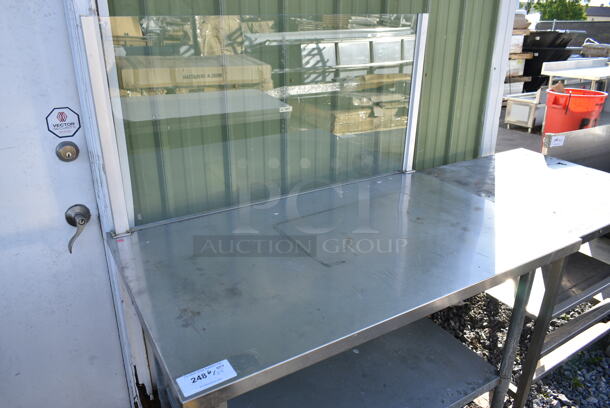 Stainless Steel Table w/ Under Shelf. and Poly Guard. - Image 3 of 4