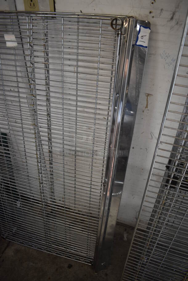 ALL ONE MONEY! Lot of 2 Chrome Finish Shelves. 48x24x1.5 - Image 2 of 3