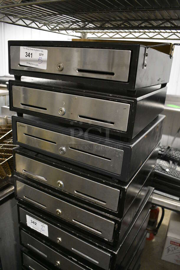 5 Metal Cash Drawers w/ Stainless Steel Face. 16x16.5x4.5. 5 Times Your Bid! - Image 2 of 2