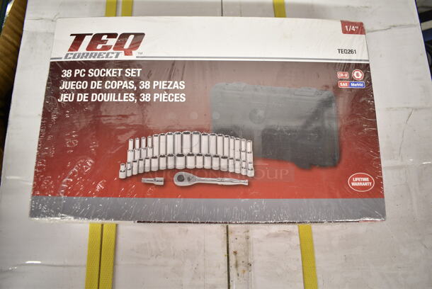 BRAND NEW! TEQ 38 Piece Socket Set - Image 2 of 3