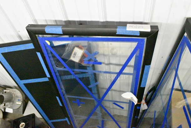 3 BRAND NEW SCRATCH AND DENT! Items Including 82920144 Main Street Equipment 82920144 Right-Hinged Glass Door for GMC-49, 82920136 Main Street Equipment 82920136 Right-Hinged Glass Door for GMC-23, 712MBUP2448 Lavex 24" x 48" Matte Black Steel Urinal Partition. 3 Times Your Bid!  - Image 6 of 11