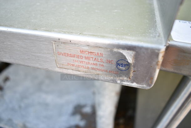 Stainless Steel Equipment Stand w/ Metal Under Shelf.  - Image 3 of 3