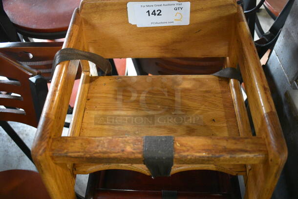 2 Wooden High Chairs. 19x20x28. 2 Times Your Bid! - Image 3 of 4