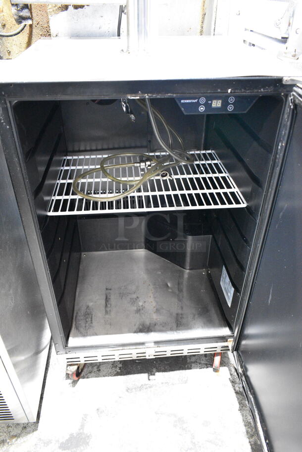 BR7001SS Stainless Steel Commercial Direct Draw Kegerator w/ 3 Head Beer Tower on Commercial Casters. 115 Volts, 1 Phase. Tested and Working! - Image 2 of 4