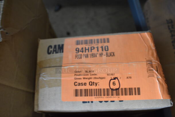 ALL ONE MONEY! Lot of 12 BRAND NEW IN BOX! Cambro Black Poly 1/9 Size Drop In Bins. 1/9x4 - Image 3 of 3