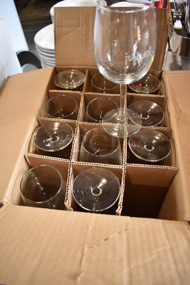 5 Boxes of Various BRAND NEW Glasses; 67 Libbey 95 2.5x2.5x6 Zombie Glasses, 6 Rastal Teku 4x4x8 Wine Glasses, 5 Arcoroc 5x5x7.5 Wine Glasses, 12 Libbey 7533 4x4x8.5 Vina Wine Glasses and 10 Anchor 11868 3x3x6 Vino Redux Beverage Glasses. 5 Times Your Bid! - Image 8 of 12