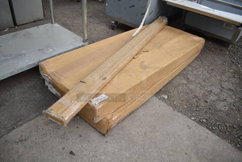 3 BRAND NEW SCRATCH AND DENT! Items; 2 Box of 2 Metro MQ2460G MetroMax Q 24" x 60" Shelf and Box Metro MQ74PE Poles. 3 Times Your Bid!