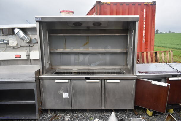Randell Stainless Steel Commercial Work Station w/ 3 Doors and Grab N Go. Does Not Come w/ Remote Compressor. - Image 1 of 9