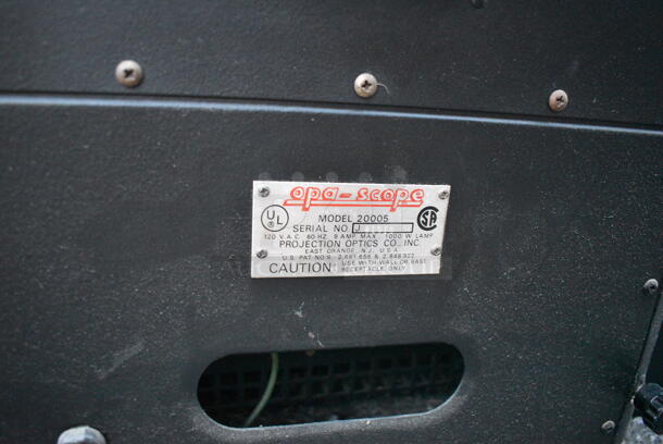 Opa Scope 20005 Projector. 120 Volts, 1 Phase.  - Image 6 of 6