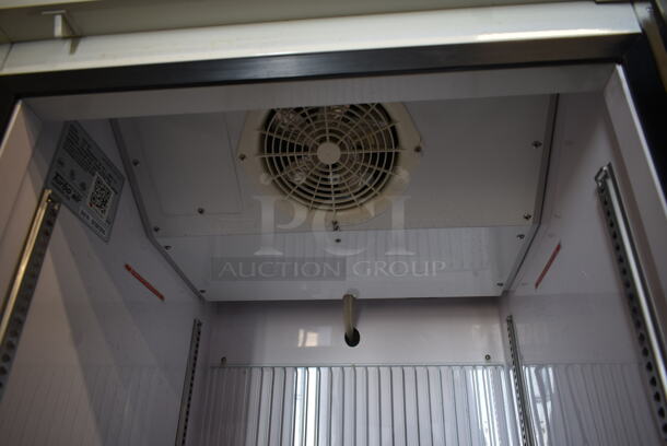 Turbo Air TGF-23F Metal Commercial Single Door Reach In Freezer Merchandiser w/ Poly Coated Racks. 115 Volts, 1 Phase. Tested and Powers On But Does Not Get Cold - Image 6 of 7