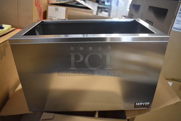 2 BRAND NEW IN BOX! Server Model SR-3 Stainless Steel Commercial Countertop Syrup Rail. 15.5x9x10. 2 Times Your Bid!