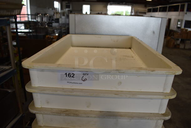 10 White Poly Dough Bins. 18x26x3. 10 Times Your Bid!