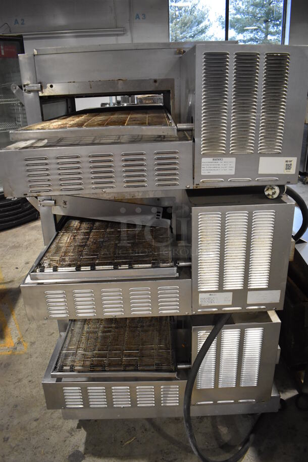 3 Lincoln Impinger Stainless Steel Commercial Electric Powered Conveyor Pizza Oven on Commercial Casters. 120/208 Volts, 3 Phase. 60x37x62. 3 Times Your Bid! - Image 7 of 10