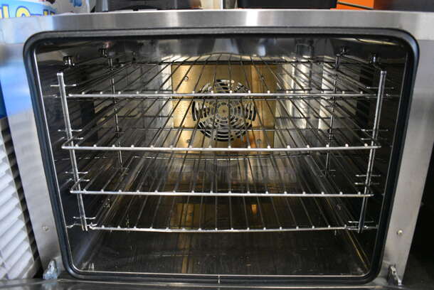Avantco Model 177CO28 Stainless Steel Commercial Electric Powered Convection Oven w/ View Through Door, Metal Oven Racks and Thermostatic Controls. 208-240 Volts, 1 Phase. 23x22x20 - Image 3 of 7