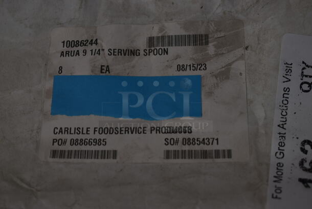 Lot of 8 BRAND NEW! Carlisle Arua 9-1/4" Serving Spoon.   - Image 3 of 3