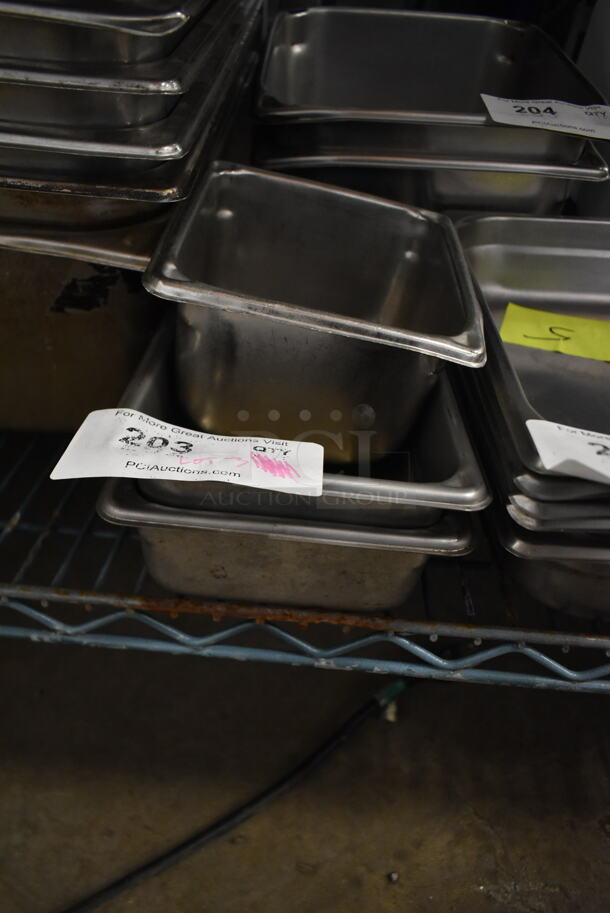ALL ONE MONEY! Lot of 3 Various Stainless Steel Drop In Bins.  - Image 1 of 2