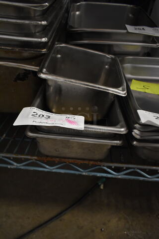 ALL ONE MONEY! Lot of 3 Various Stainless Steel Drop In Bins. 
