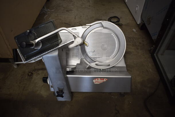 Bizerba Commercial Stainless Steel Electric Countertop Meat and Cheese Slicer On Rubber Feet. 115 Volts, 1 Phase. Tested and Working! - Image 1 of 5