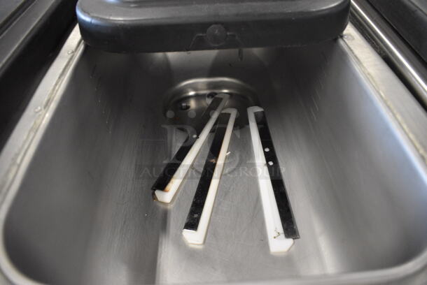 Taylor Model 342D-27 Stainless Steel Commercial Floor Style Air Cooled 2 Flavor Frozen Beverage Machine w/ Drink Mixer Attachment on Commercial Casters. Missing Pieces. 208-230 Volts, 1 Phase. 26x34x60 - Image 5 of 7