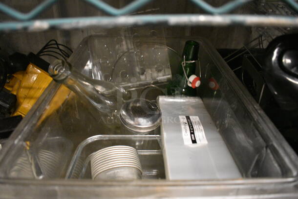ALL ONE MONEY! Lot of Various Items Including Light Fixture, Poly Plates and Air Pot Top. - Image 2 of 7