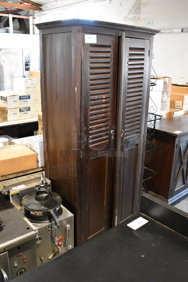 Wooden 2 Door Cabinet. 35x19x75